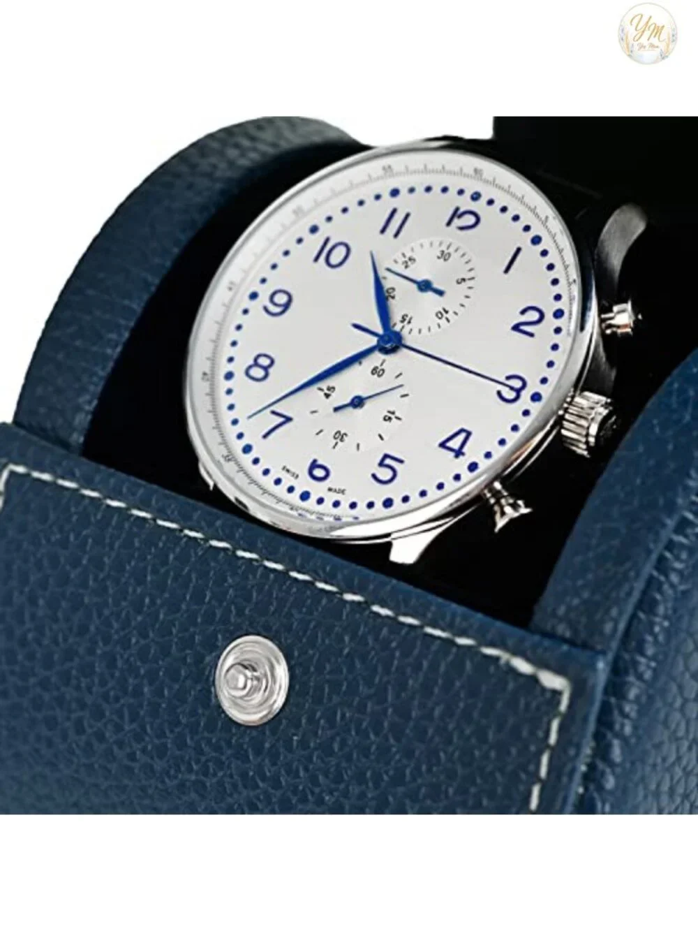 Luxury Leather Travel Watch Case Single Watch Box Portable Watch Storage Roll